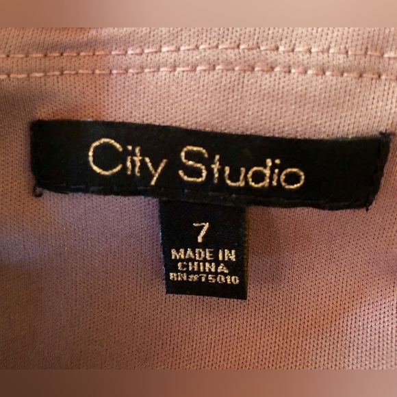 Formal Dress by City Studio, Dusty Pink & Black Floral (7) - Picture 7 of 17